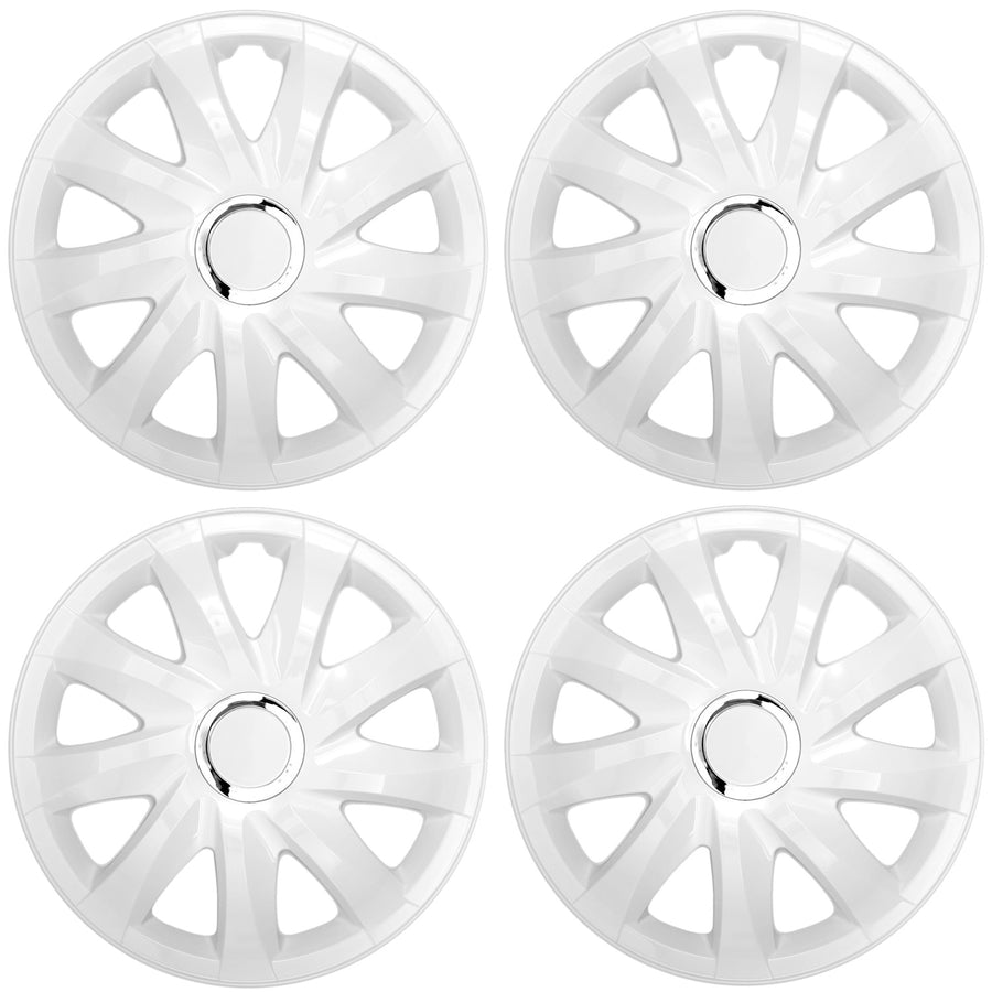Universele wieldoppen 13'' NRM Drift wit, set van 4 stuks