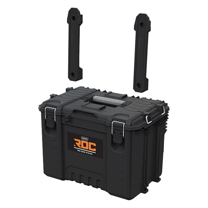 Keter ROC XL Pro Gear 2.0 gereedschapskist, draagvermogen 72 kg, Pro Mount-beugels, kan aan de muur worden opgehangen, 256980
