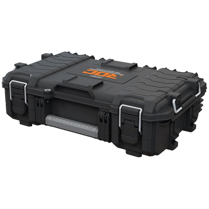Keter ROC Pro Gear 2.0 gereedschapskoffer, draagvermogen 36 kg, ruimte voor een hangslot, afdichting tegen stof en water, organizer met deksel inbegrepen, kan aan de muur worden opgehangen, 256979