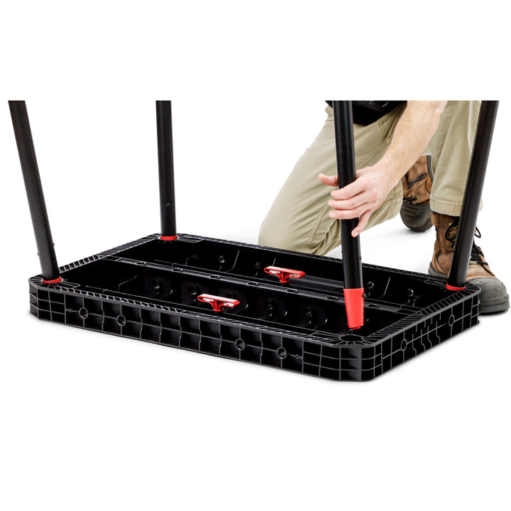Keter Ultimate werkbank, opvouwbaar, draagvermogen tot 453 kg, montage in 30 seconden, groot werkoppervlak met gaten van 3/4 inch, draagbaar, 262936