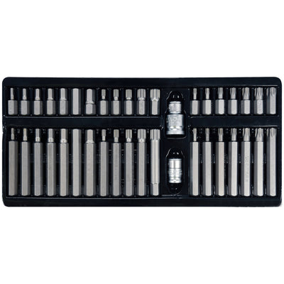 Professionele bitset Yato, Torx, Spline, Hex, van S2-gereedschapsstaal, hoge hardheid HRC 58 62, in koffer, YT-0400