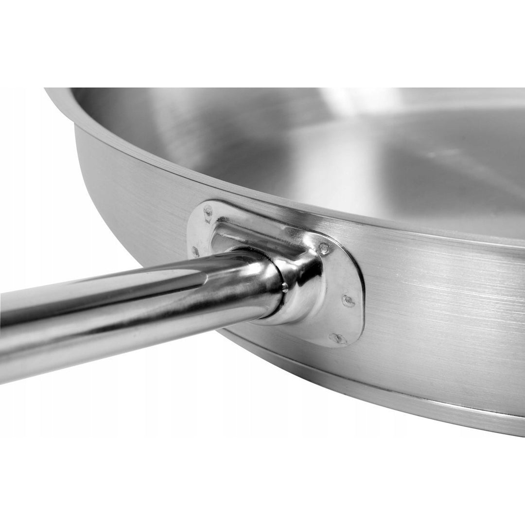 Professionele gastronomische pan Yato Gastro, voor alle soorten fornuizen, van roestvrij staal, diameter 24 cm, inhoud 2,3 l, vaatwasmachinebestendig, YG-00101