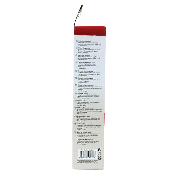 Waterfilter voor espressoapparaten met schroefdraad AEG, BSH, Krups, Melitta, Nivona Scanpart