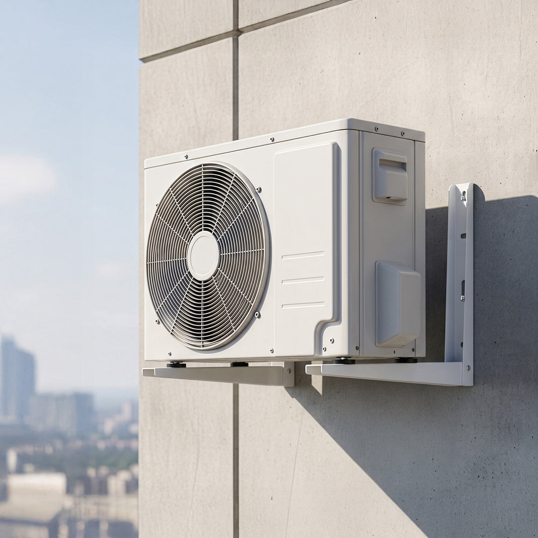 Bevestigingsbeugel / ophangbeugel voor Maclean-airconditioner / warmtepomp, armlengte 365 x 450 mm, gegalvaniseerd staal, tot 150 kg, MC-143