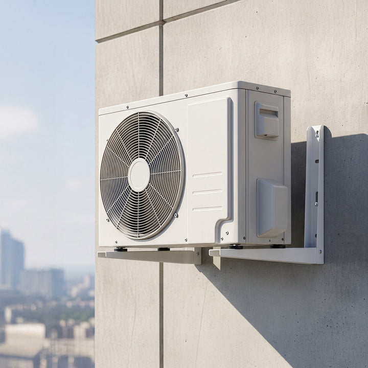 Bevestigingsbeugel / ophangbeugel voor Maclean-airconditioner / warmtepomp, armlengte 450 x 500 mm, gegalvaniseerd staal, tot 200 kg, MC-145