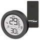 GreenBlue draadloos weerstation, binnen- en buitentemperatuur, klok, keuze uit °C / °F, bereik tot 60 m, zwart, GB162 B