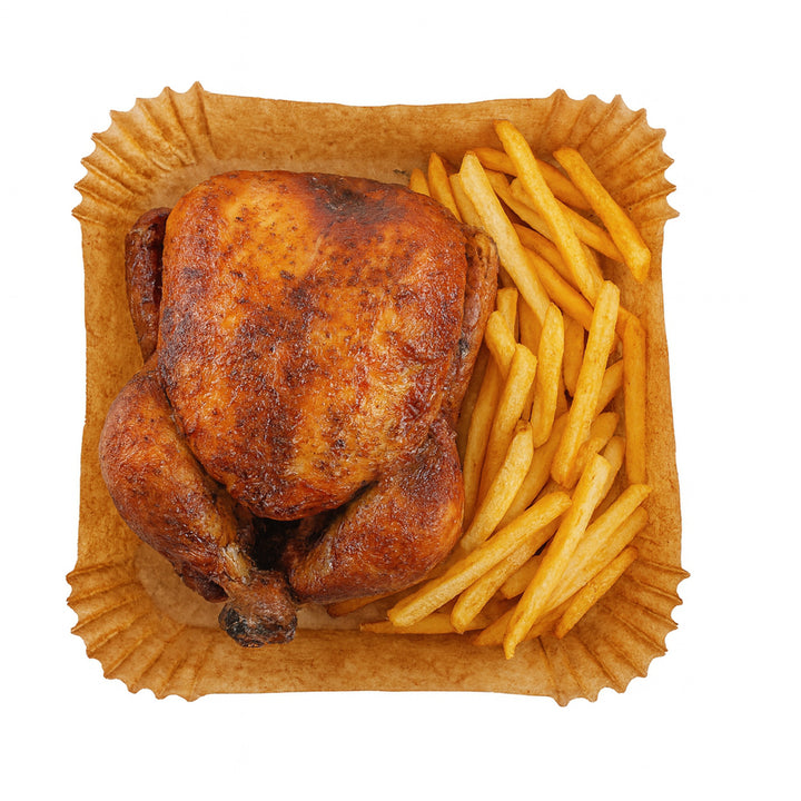 Papieren inlegvellen voor frituurpan, airfryer, Adler, 16 cm, tot 240 °C, biologisch afbreekbaar, 500 stuks, AD 6731