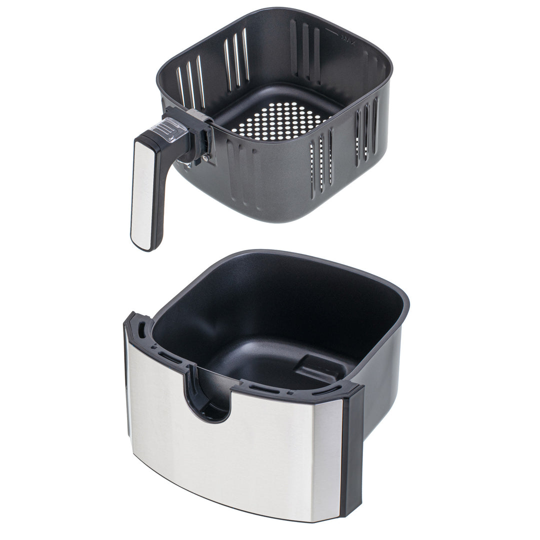 Vetvrije friteuse, 9 programma's, 5,0 L, Airfryer, Camry CR 6311 + papieren inzetstukken voor friteuse, 16 cm, biologisch afbreekbaar, 100 stuks