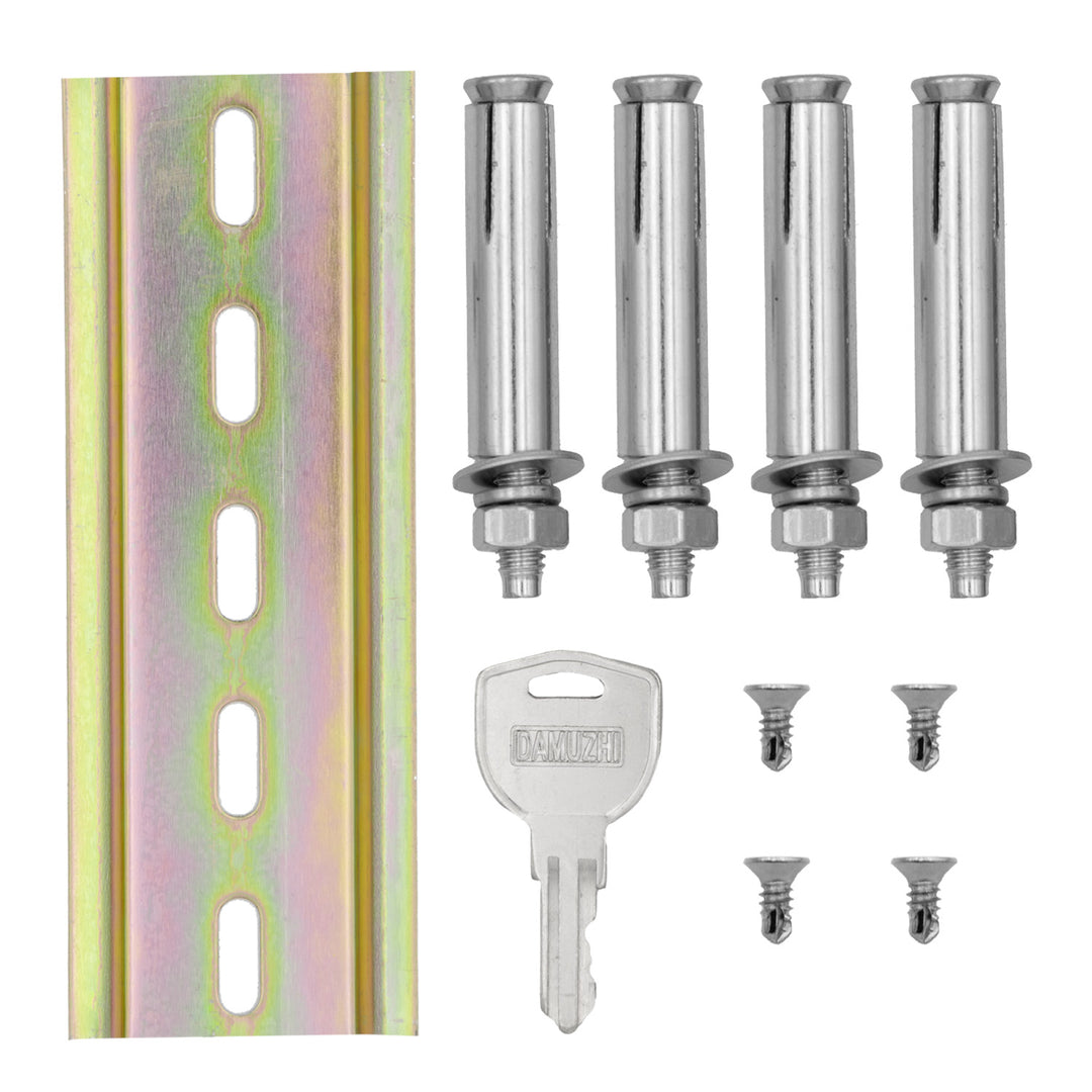 Maclean-kast voor EV-opladers, waterdicht IP65, staal + gehard glas, afmetingen 70 x 50 x 25 cm, MC-900