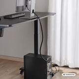 Maclean-kabelorganizer/kabelafdekking, 15 mm x 1000 mm, zwart, MCTV-898 B