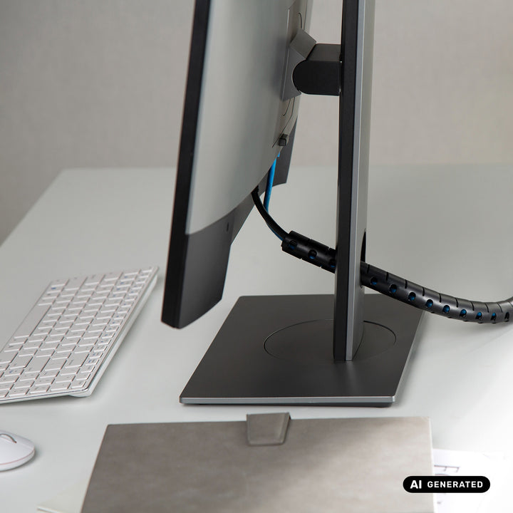 Maclean-kabelgeleider/kabelafdekking, 20 mm x 1000 mm, zwart, MCTV-899 B