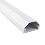 Maclean aluminium afdekstrip voor kabels, 33 x 18 x 750 mm, wit, MCTV-897 W