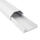 Maclean aluminium afdekstrip voor kabels, 33 x 18 x 750 mm, wit, MCTV-897 W