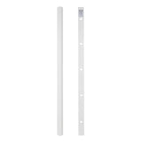 Maclean aluminium afdekstrip voor kabels, 33 x 18 x 750 mm, wit, MCTV-897 W