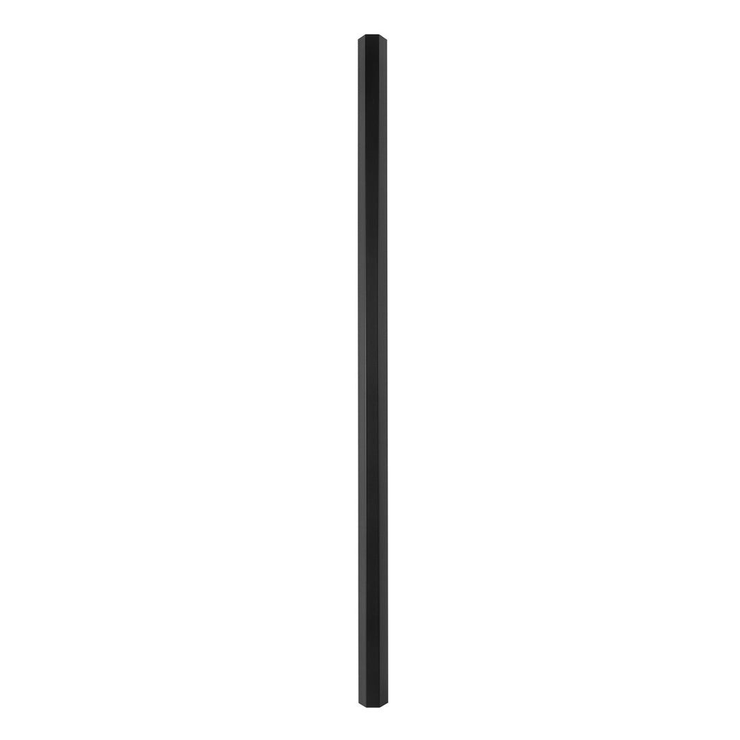Maclean aluminium afdekstrip voor kabels, 33 x 18 x 750 mm, zwart, MCTV-897 B