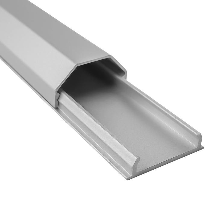 Maclean aluminium afdekstrip voor kabels, 33 x 18 x 750 mm, zilverkleurig, MCTV-897 S