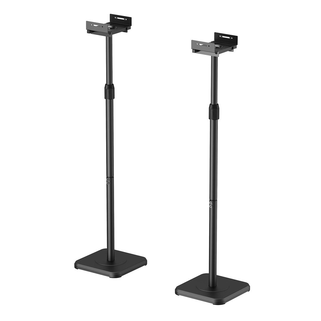 Set vloerstandaards voor Maclean-luidsprekers, universeel, verticaal en horizontaal verstelbaar +10°~-10°, max. 5 kg, MC-916