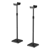 Set vloerstandaards voor Maclean-luidsprekers, universeel, verticaal en horizontaal verstelbaar +10°~-10°, max. 5 kg, MC-916