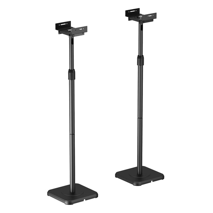 Set vloerstandaards voor Maclean-luidsprekers, universeel, verticaal en horizontaal verstelbaar +10°~-10°, max. 5 kg, MC-916