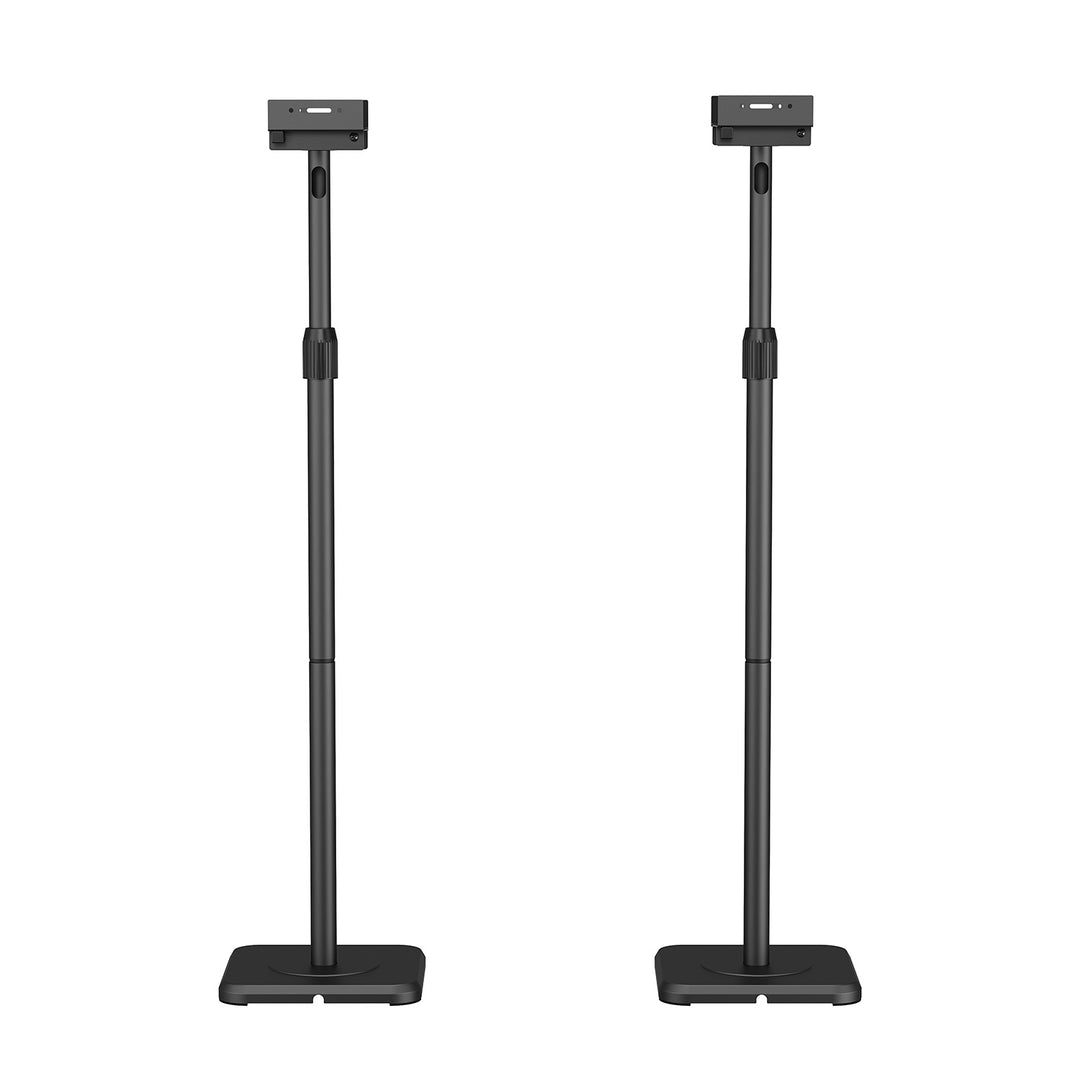 Set vloerstandaards voor Maclean-luidsprekers, universeel, verticaal en horizontaal verstelbaar +10°~-10°, max. 5 kg, MC-916