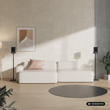 Set vloerstandaards voor Maclean-luidsprekers, universeel, verticaal en horizontaal verstelbaar +10°~-10°, max. 5 kg, MC-916