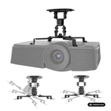 Plafondbevestiging / -hanger voor Maclean-projector, 54~320 mm, tot 13,5 kg, 360 graden draaibaar MC-200 B