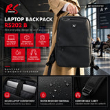 NanoRS-laptoprugzak, 15,6", zwart, 41x29x14, waterafstotend RS202 B