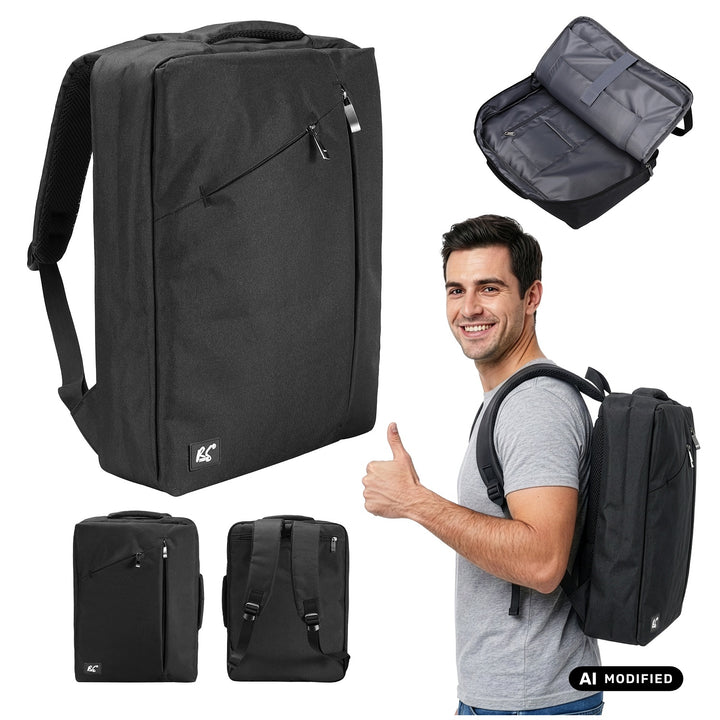 NanoRS-laptoprugzak, 15,6", zwart, 43x30x10, waterbestendig RS203 B