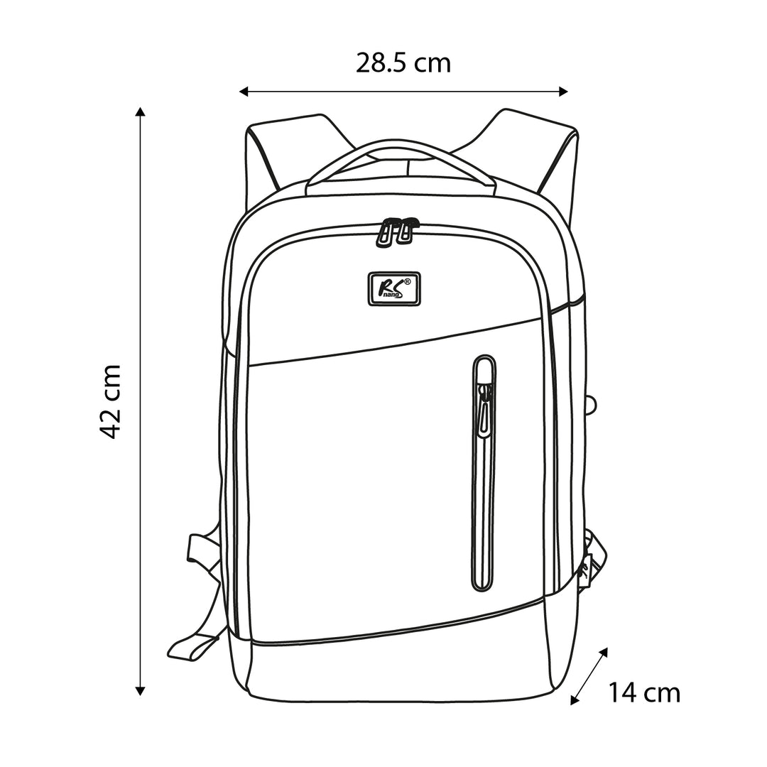 NanoRS-laptoprugzak, 15,6", zwart, 42x28,5x14, waterafstotend RS204 B