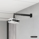 Wandbeugel/wandhouder voor Maclean-projector, zwart, tot 20 kg, MC-205 B