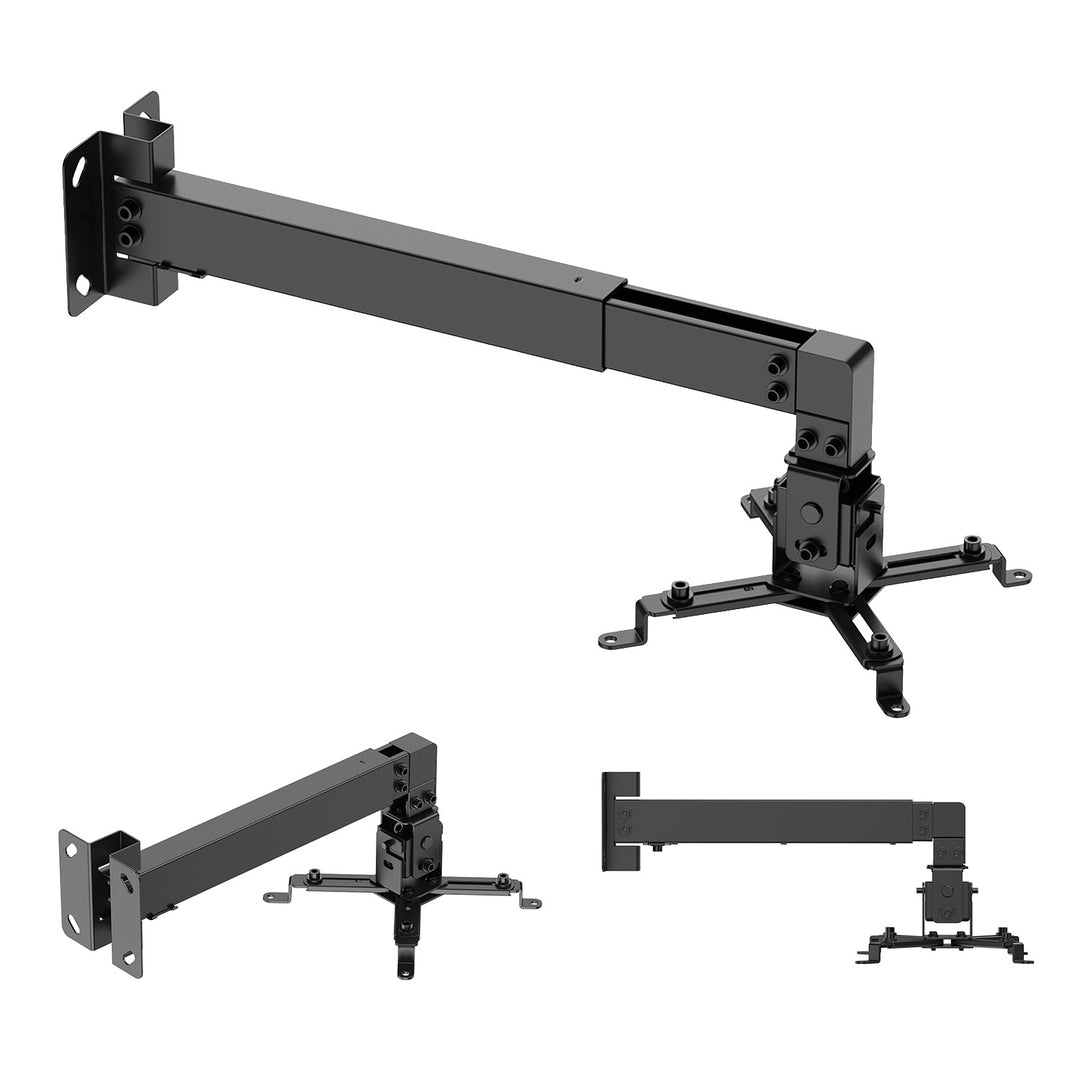 Wandbeugel/wandhouder voor Maclean-projector, zwart, tot 20 kg, MC-205 B