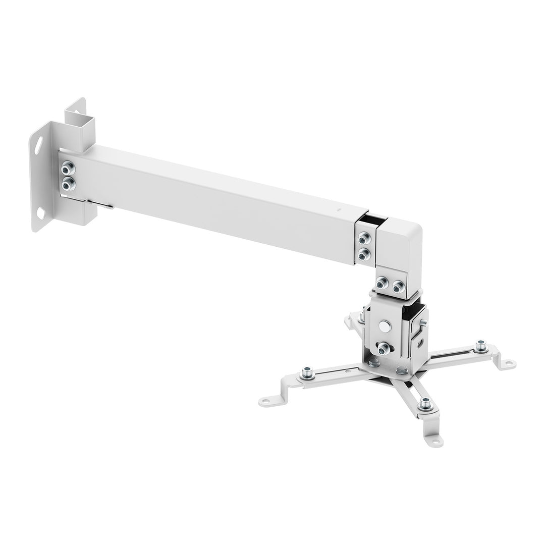 Wandbeugel/wandhouder voor Maclean-projector, wit, tot 20 kg, MC-205 W