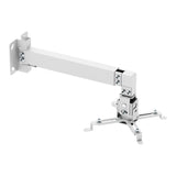 Wandbeugel/wandhouder voor Maclean-projector, wit, tot 20 kg, MC-205 W