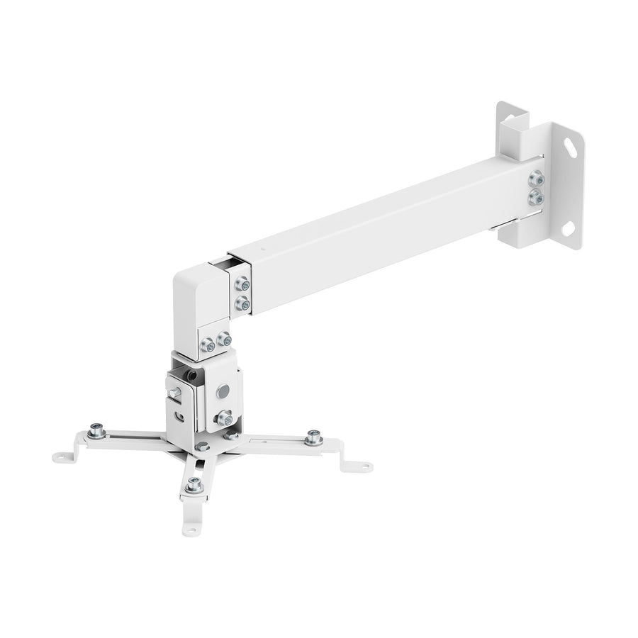 Wandbeugel/wandhouder voor Maclean-projector, wit, tot 20 kg, MC-205 W