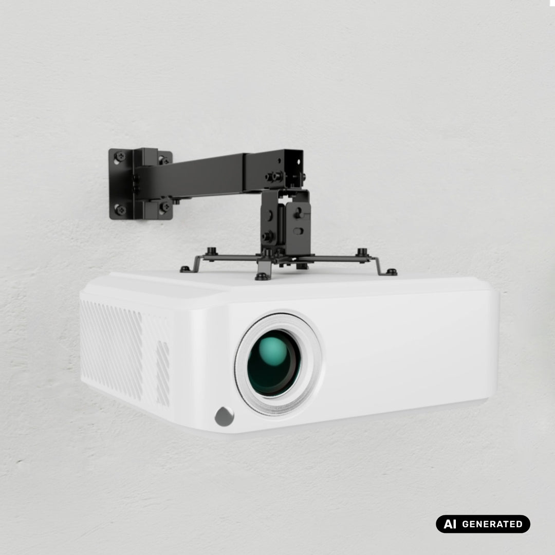 Universele projectorhouder / -hanger van Maclean, zwart, tot 20 kg, MC-206 B