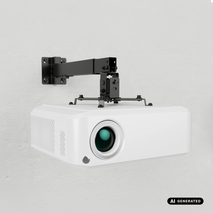 Universele projectorhouder / -hanger van Maclean, zwart, tot 20 kg, MC-206 B