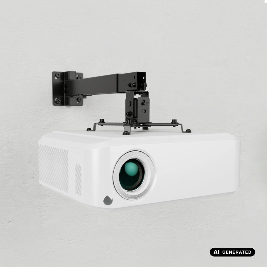 Universele projectorhouder / -hanger van Maclean, zwart, tot 20 kg, MC-206 B