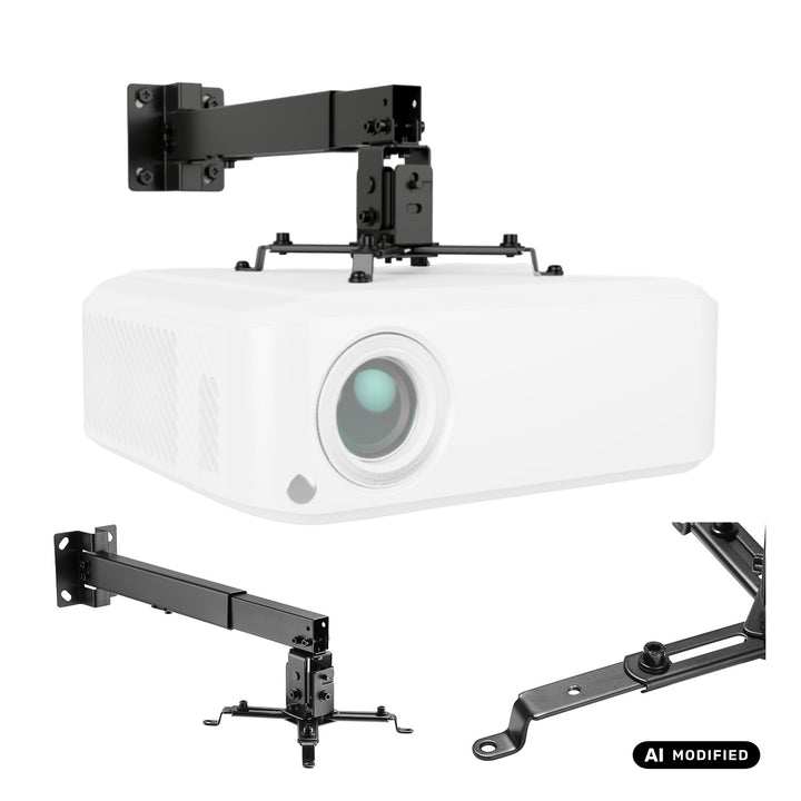 Universele projectorhouder / -hanger van Maclean, zwart, tot 20 kg, MC-206 B