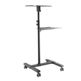 Maclean verstelbare, stalen verrijdbare tafel voor projector/laptop, max. 10 kg, MC-207