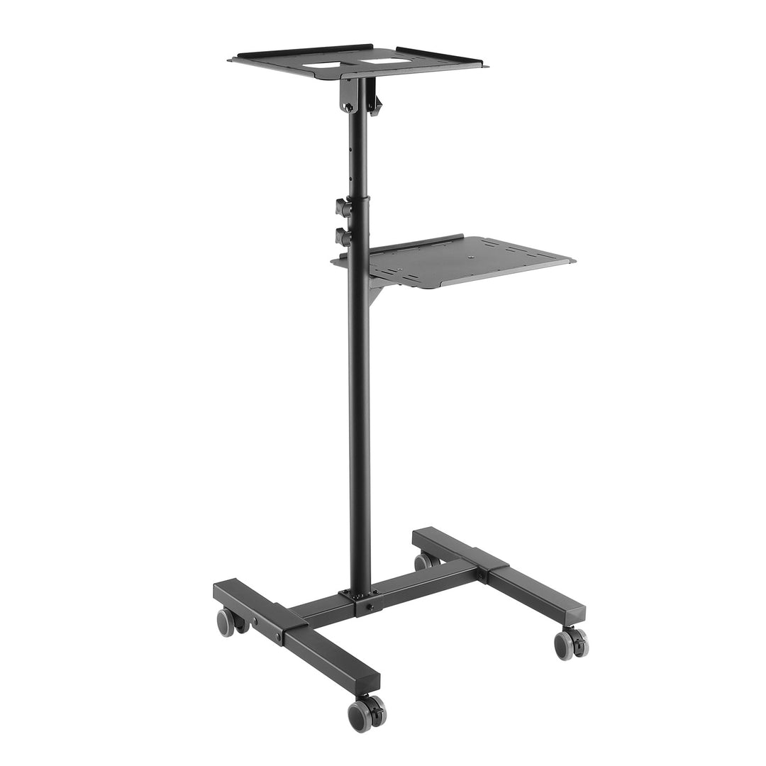 Maclean verstelbare, stalen verrijdbare tafel voor projector/laptop, max. 10 kg, MC-207