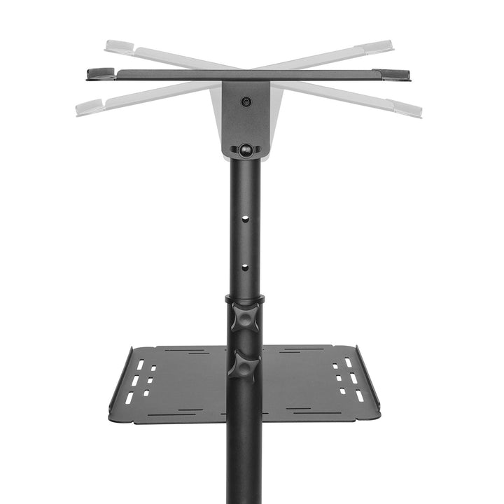 Maclean verstelbare, stalen verrijdbare tafel voor projector/laptop, max. 10 kg, MC-207
