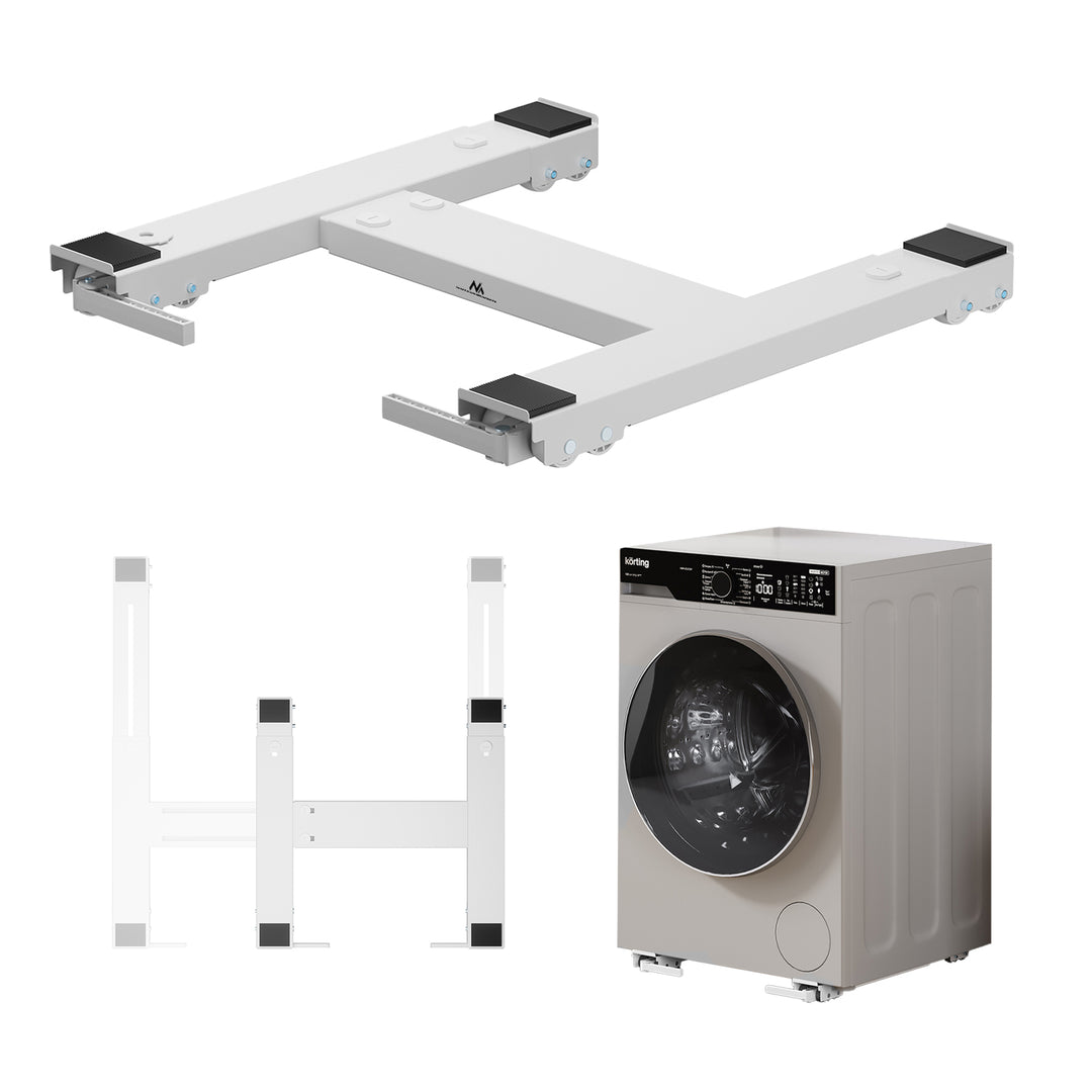 Verrijdbaar onderstel voor huishoudelijke apparaten tot 300 kg, Maclean, universeel, verstelbaar, maximale breedte 450-700 mm, MC-918