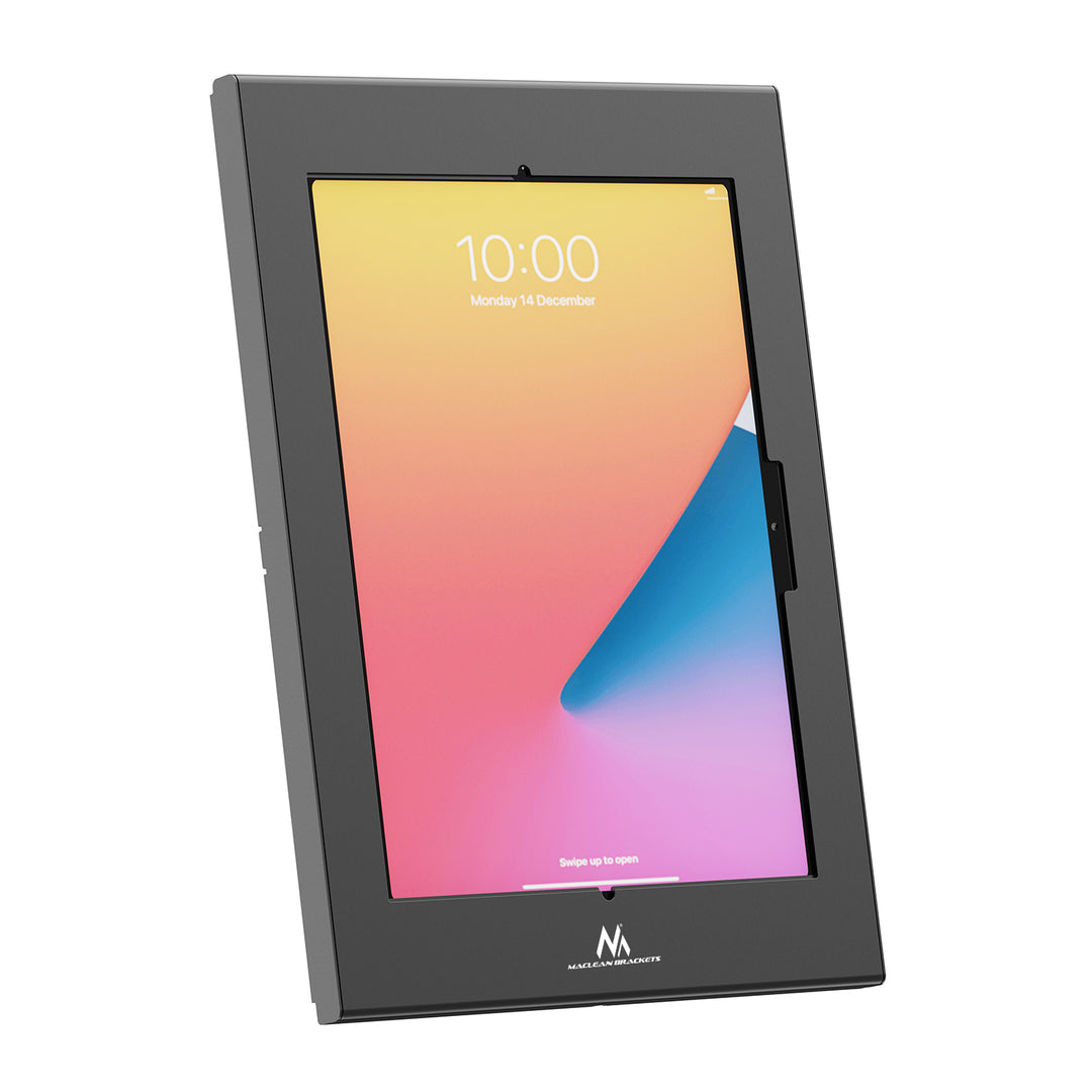 Maclean-tablethouder met vergrendeling, 12,4"-13", iPad Air/Pro, Samsung Tab S10+/S9+/S8+/S7+, 257 x 350 x 22 mm, MC-950 B