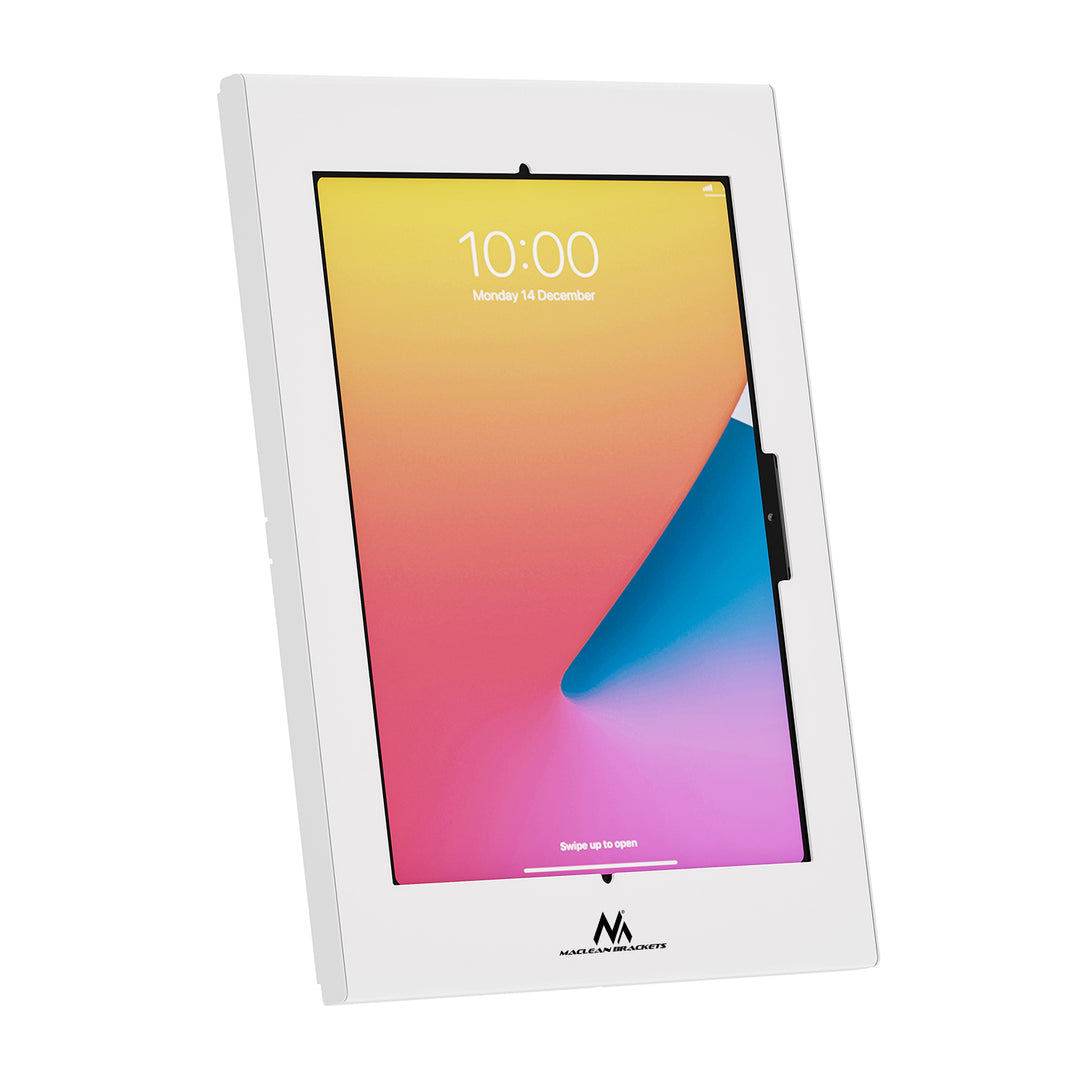 Maclean-tablethouder met vergrendeling, 12,4"-13", iPad Air/Pro, Samsung Tab S10+/S9+/S8+/S7+, 257 x 350 x 22 mm, MC-950 W