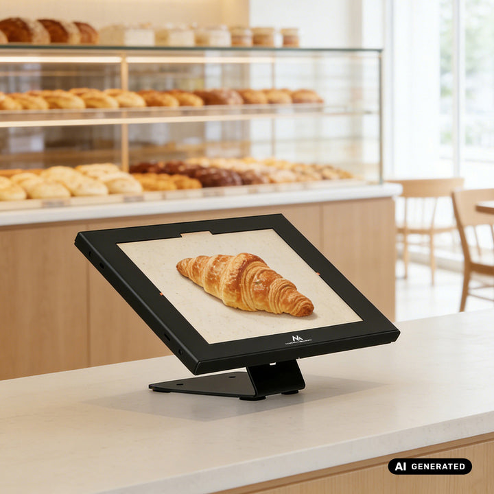 Maclean-tablethouder met vergrendeling, 12,4"-13", iPad Air/Pro, Samsung Tab S10+/S9+/S8+/S7+, 257 x 350 x 22 mm, MC-956 B
