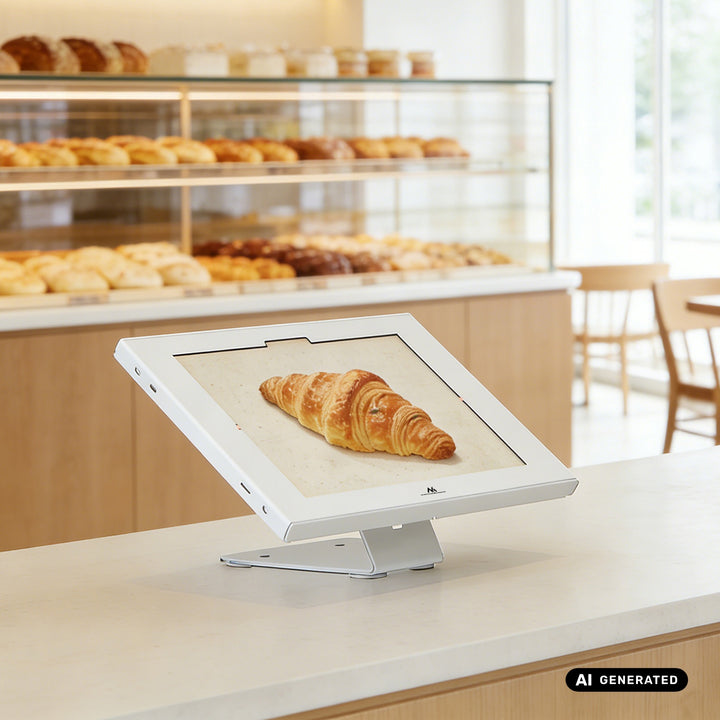 Maclean-tablethouder met vergrendeling, 12,4"-13", iPad Air/Pro, Samsung Tab S10+/S9+/S8+/S7+, 257 x 350 x 22 mm, MC-956 W