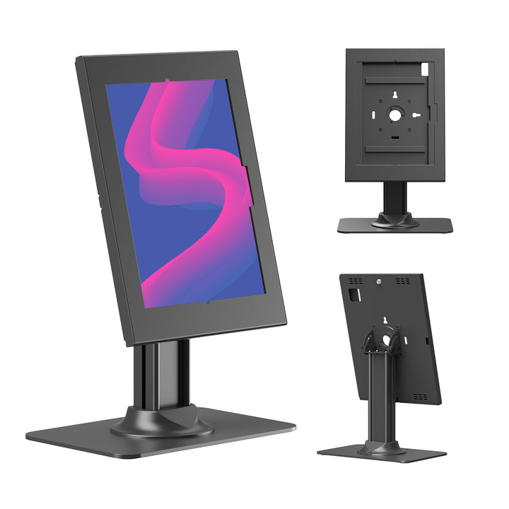 Maclean-tablethouder met vergrendeling. 12,4"-13", iPad Air/Pro, Samsung Tab S10+/S9+/S8+/S7+, 257 x 350 x 22 mm, MC-958 B