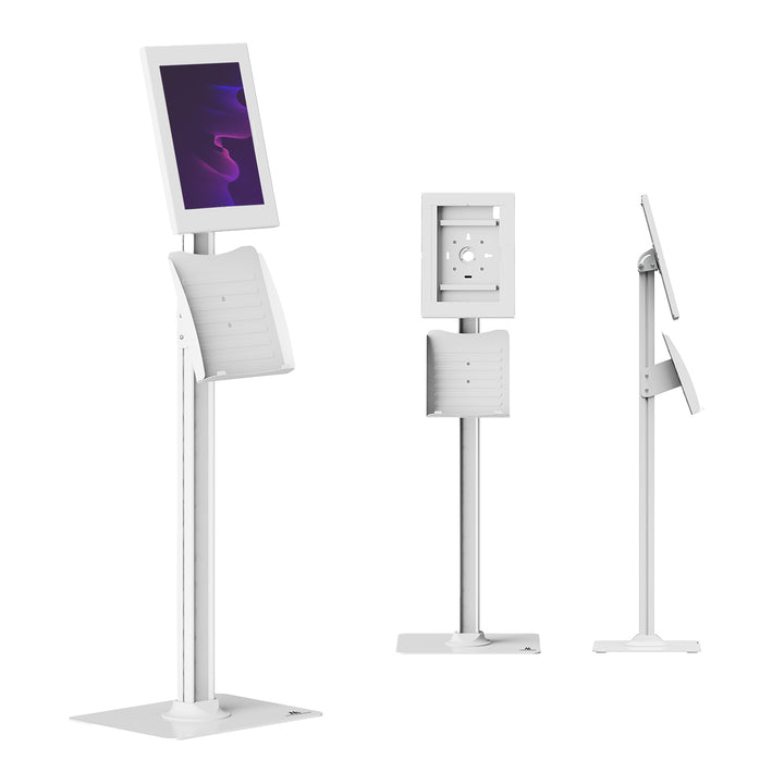 Maclean-tablethouder met vergrendeling, 12,4"-13", iPad Air/Pro, Samsung Tab S10+/S9+/S8+/S7+, 257 x 350 x 22 mm, MC-924 W