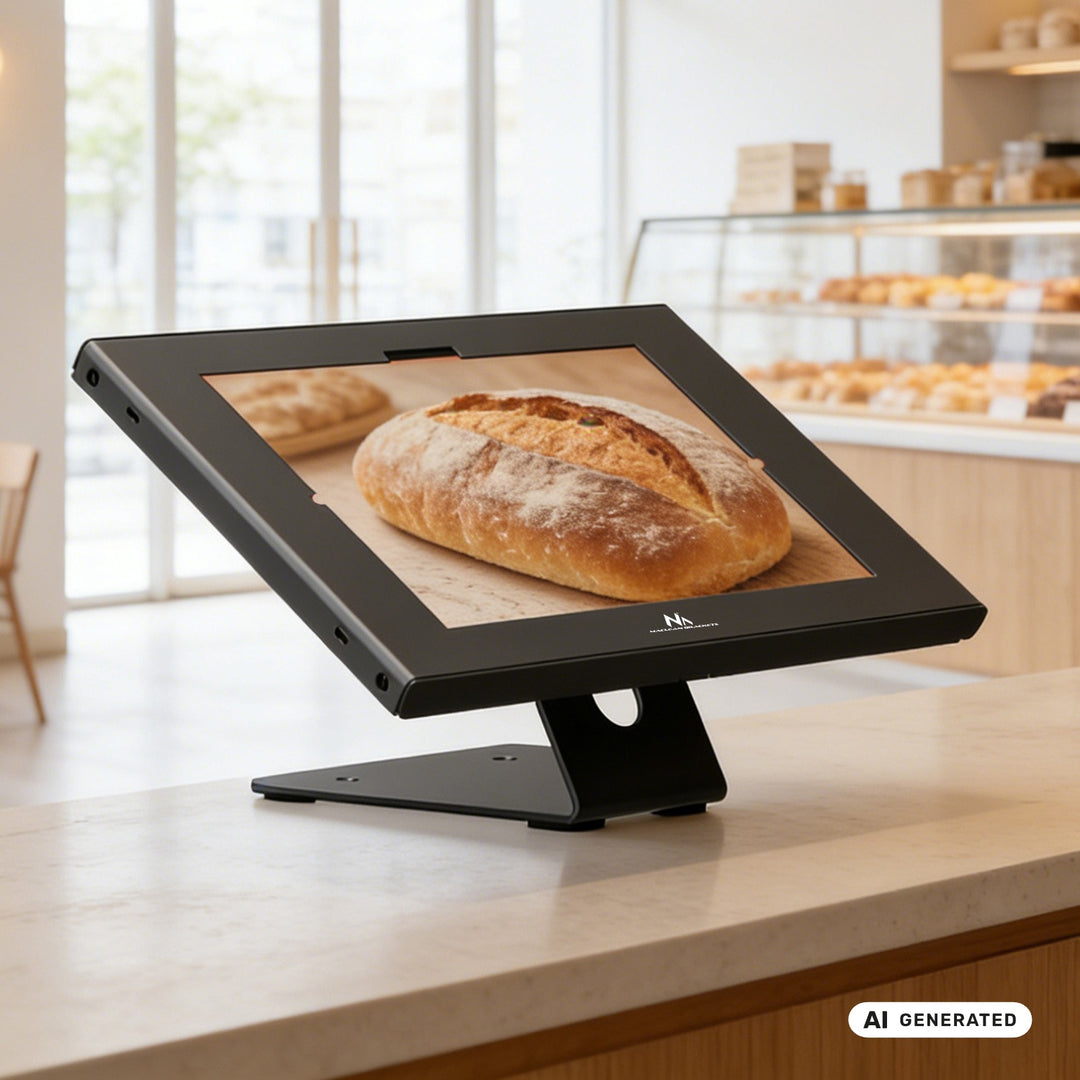 Maclean-tablethouder met vergrendeling, 10,9"-11", iPad Air/Pro, Samsung Tab A- en S-serie, 220 x 323 x 22 mm, MC-957 B