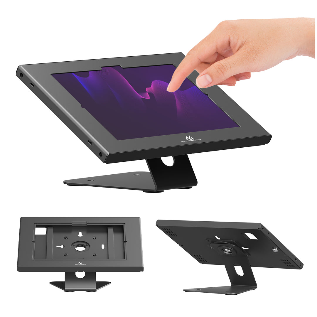 Maclean-tablethouder met vergrendeling, 10,9"-11", iPad Air/Pro, Samsung Tab A- en S-serie, 220 x 323 x 22 mm, MC-957 B